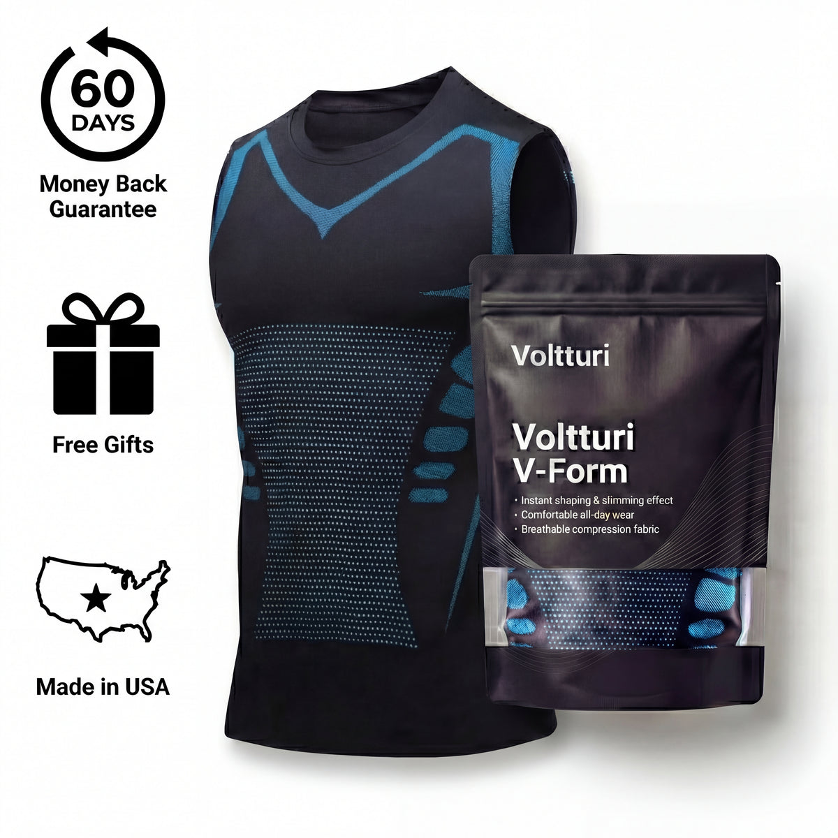 Voltturi V-Form | Confidence, Strength & Shape